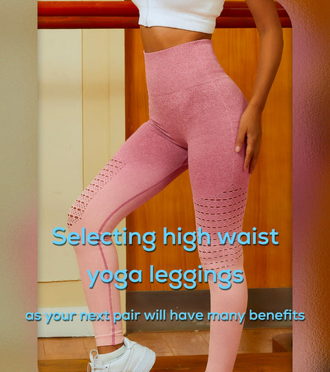 Selecting high waist yoga leggings as your next pair will have many benefits