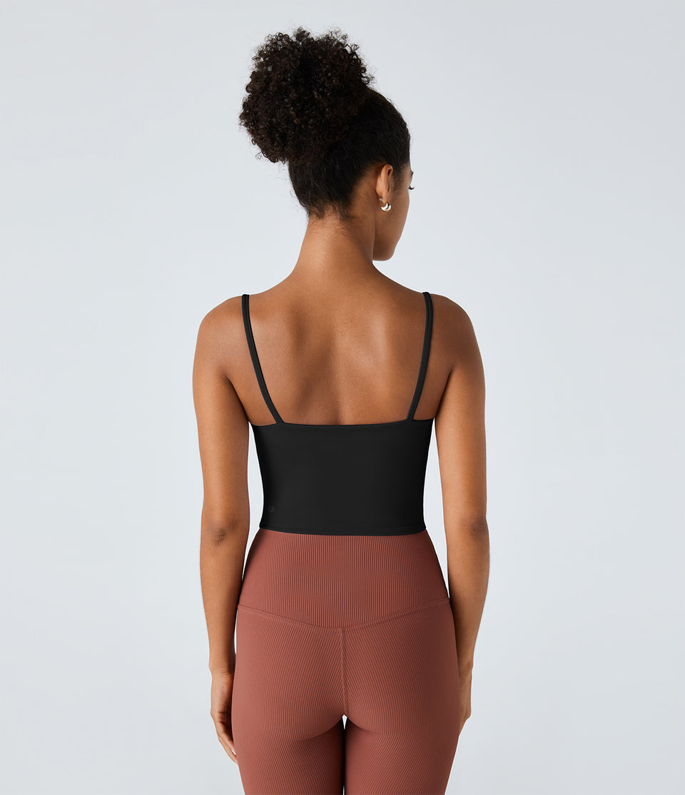 Softlyzero™ Airy Backless Corset Curved Hem Cropped Cool Touch Yoga Tank Top-UPF50+