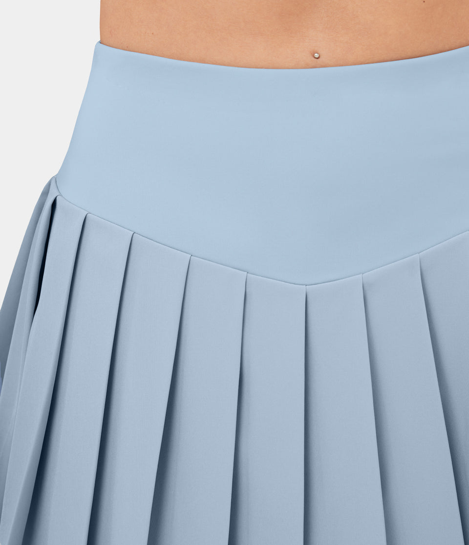 Breezeful™ High Waisted A Line 2-in-1 Side Pocket Mini Pleated Quick Dry Casual Skirt