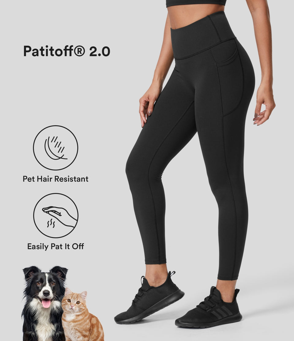 Patitoff® 2.0 Pet Hair Resistant High Waisted Side Pocket Yoga Leggings