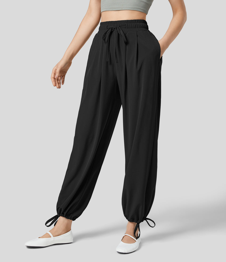 Breezeful™ High Waisted Drawstring Side Pocket Quick Dry Casual Joggers
