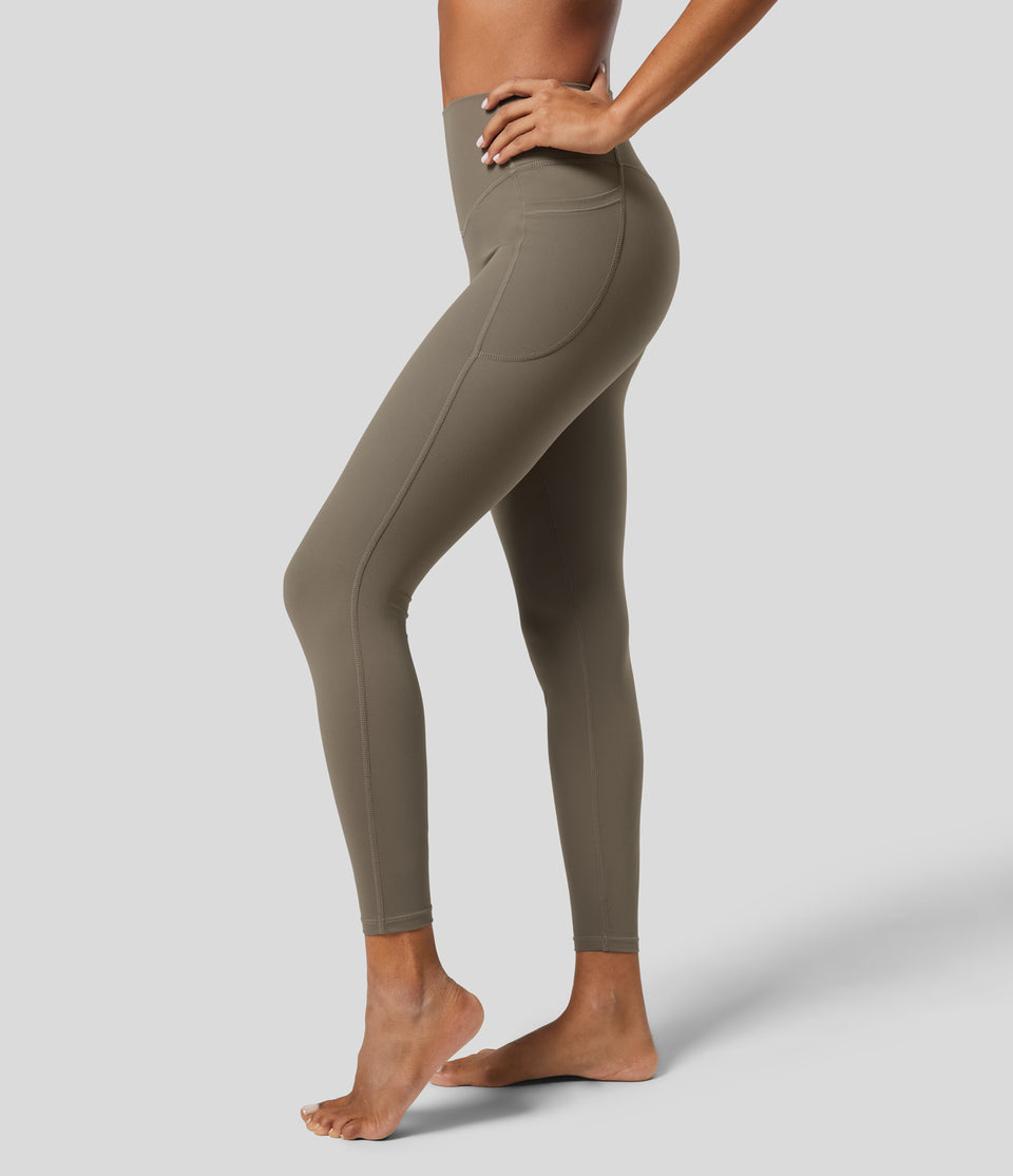 SoCinched High Waisted Tummy Control Side Pocket Shaping Training UltraSculpt Leggings