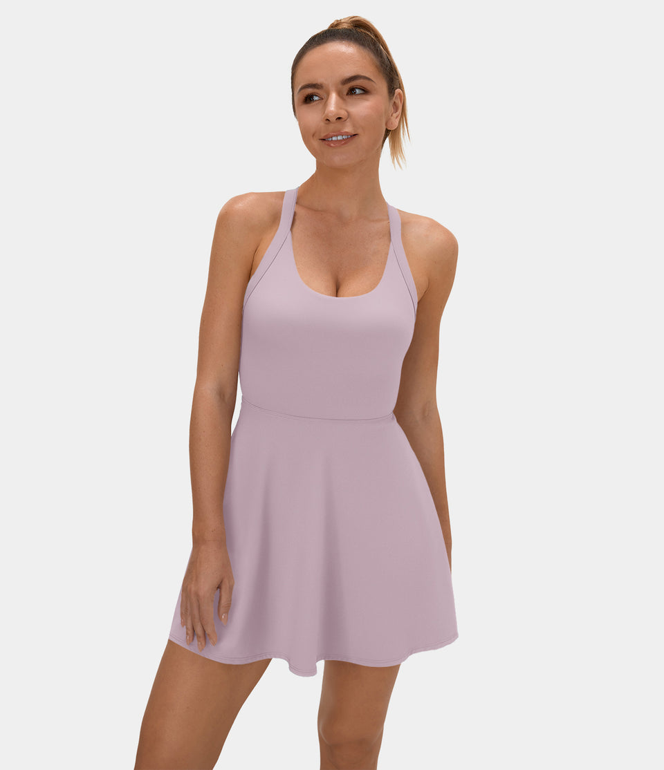 Backless Twisted Active Dress-Easy Peezy Edition