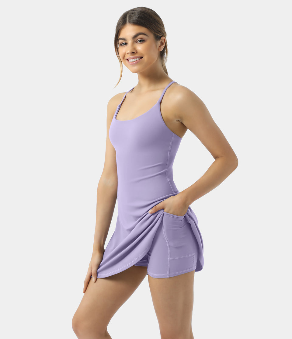 Softlyzero™ Plush Backless Active Dress-UPF50+