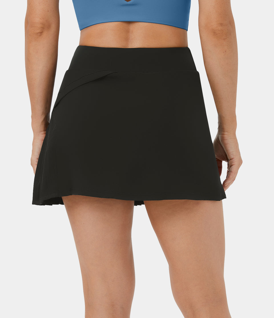 Everyday 2-in-1 Pleated Patchwork Pickleball  Skirt-Kinetic
