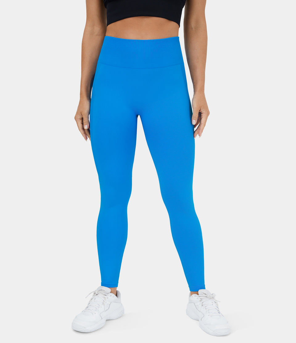 Seamless Flow High Waisted Ruched Yoga 7/8 Leggings