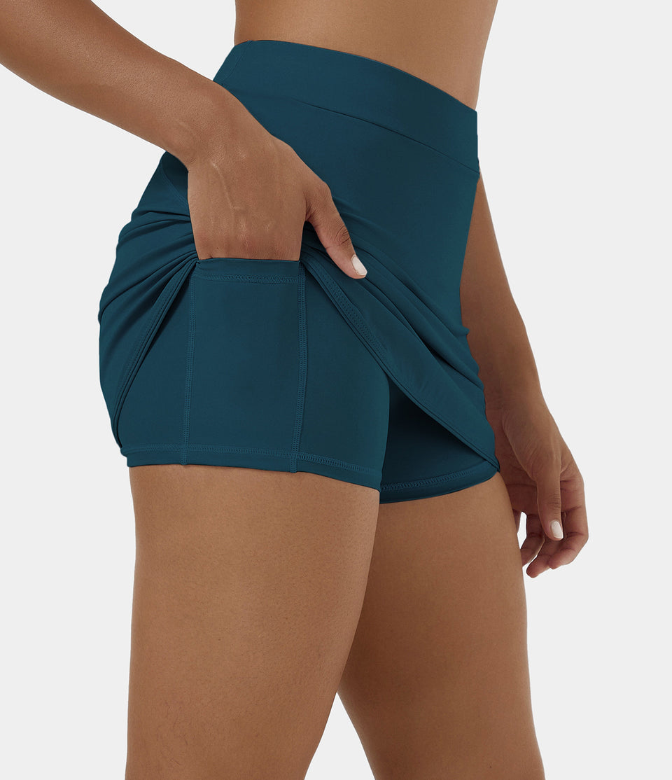 Everyday Side Pocket 2-in-1 Pickleball Skirt-Clarity