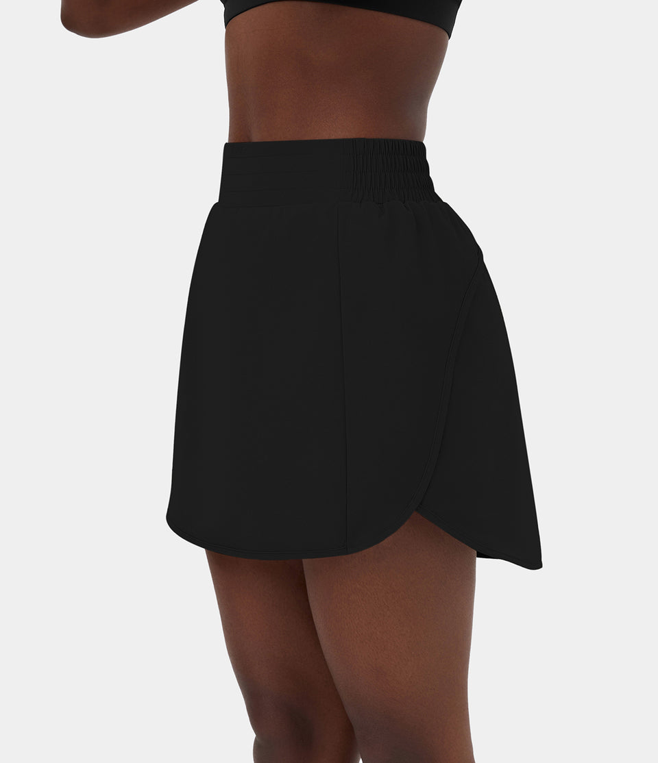 High Waisted Side Pocket 2-in-1 Mini Golf Skirt