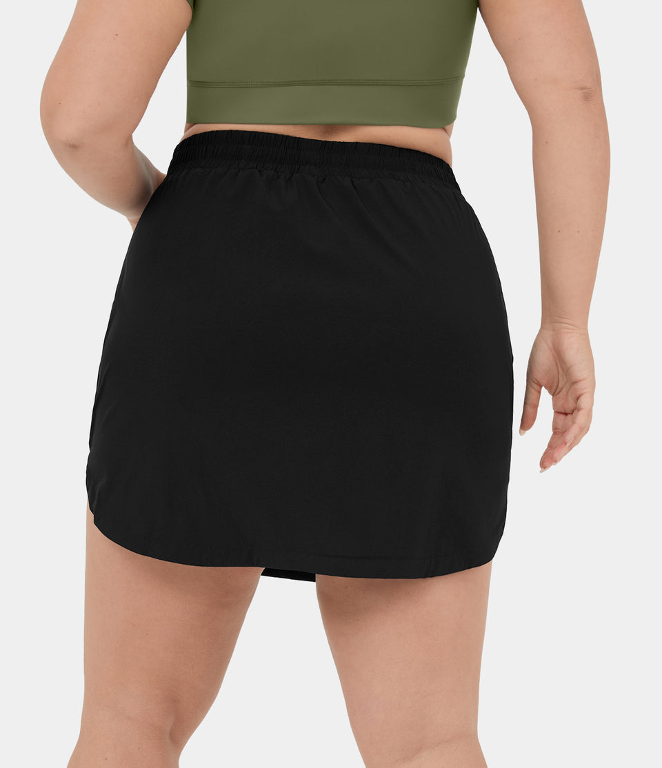 Everyday 2-in-1 Plus Size Golf Skirt-Serenity