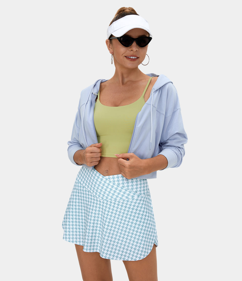 Everyday Crossover Side Pocket 2-in-1 Tennis Skirt-Lucid