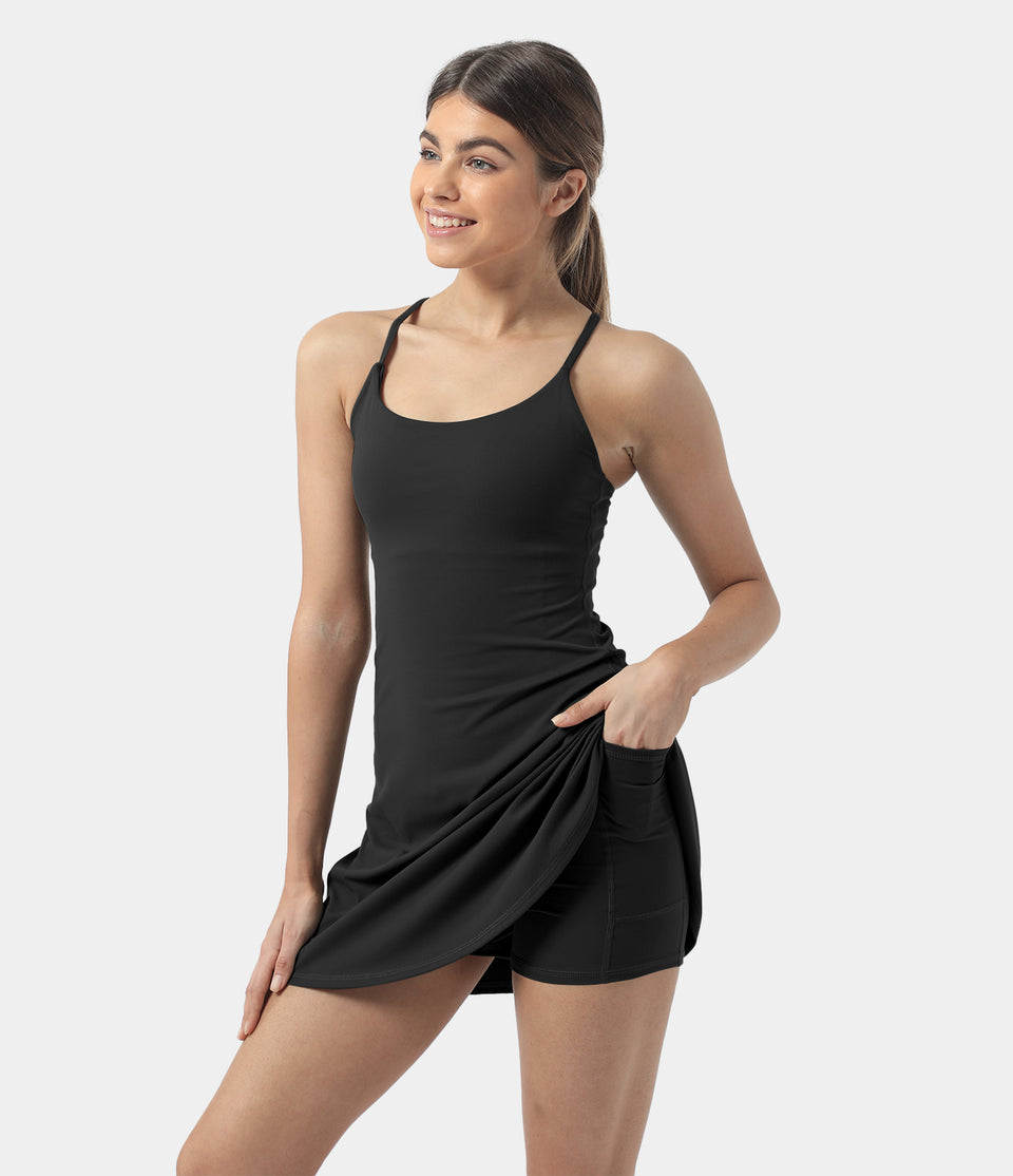 Softlyzero™ Plush Backless Active Dress-UPF50+