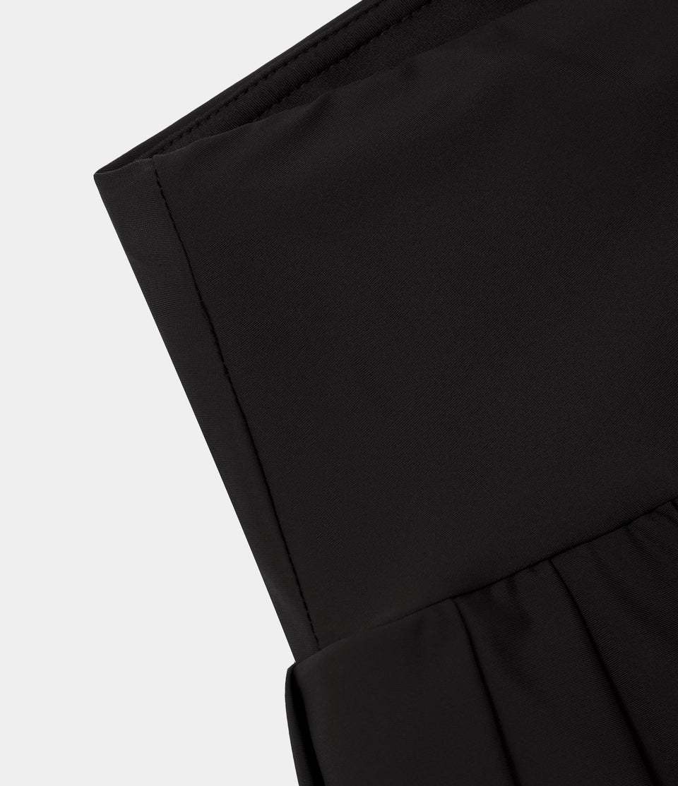 Plain 2-in-1 Side Pocket Pleated Tennis Skirt
