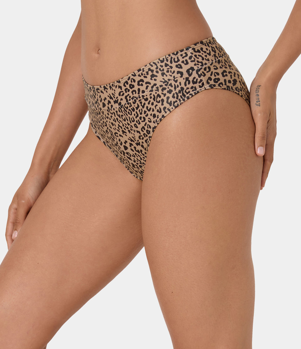 Triangle Leopard Print Bikini Bottom