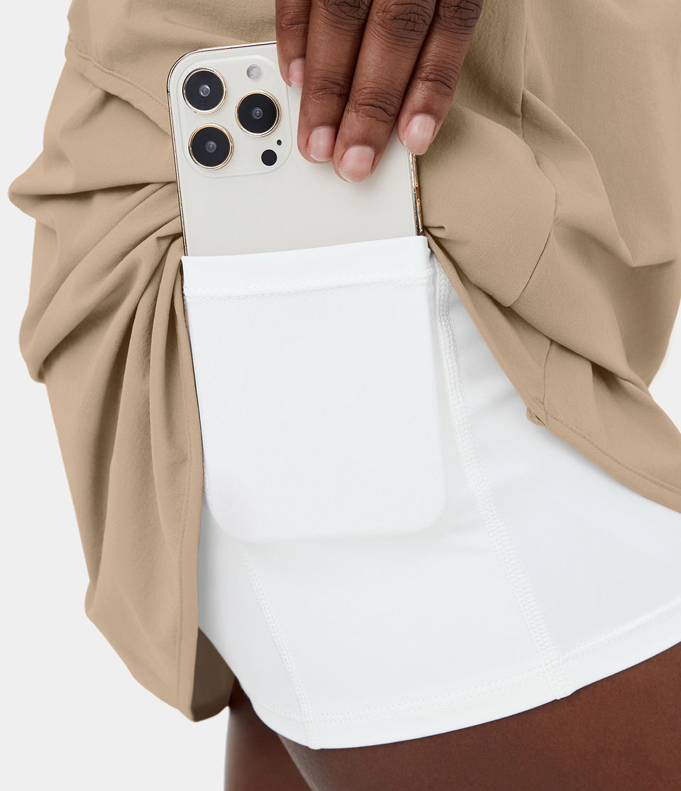 High Waisted Side Pocket 2-in-1 Mini Golf Skirt
