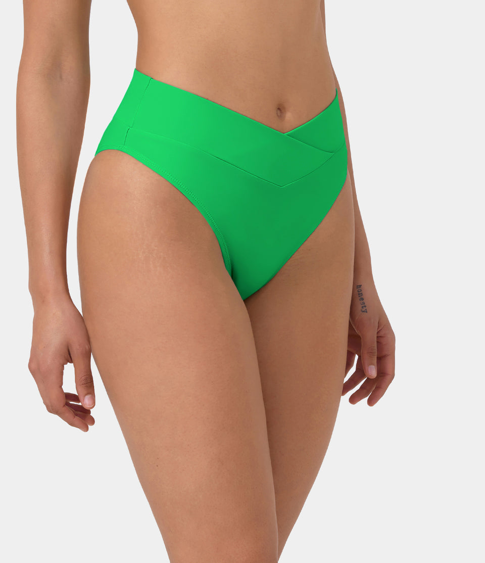 Crossover Bikini Bottom Swimsuit