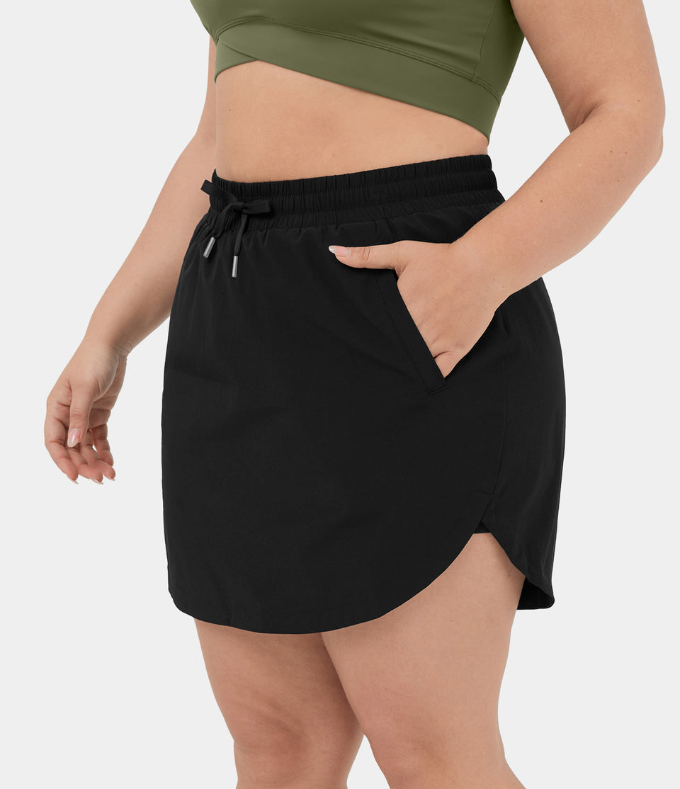 Everyday 2-in-1 Plus Size Golf Skirt-Serenity