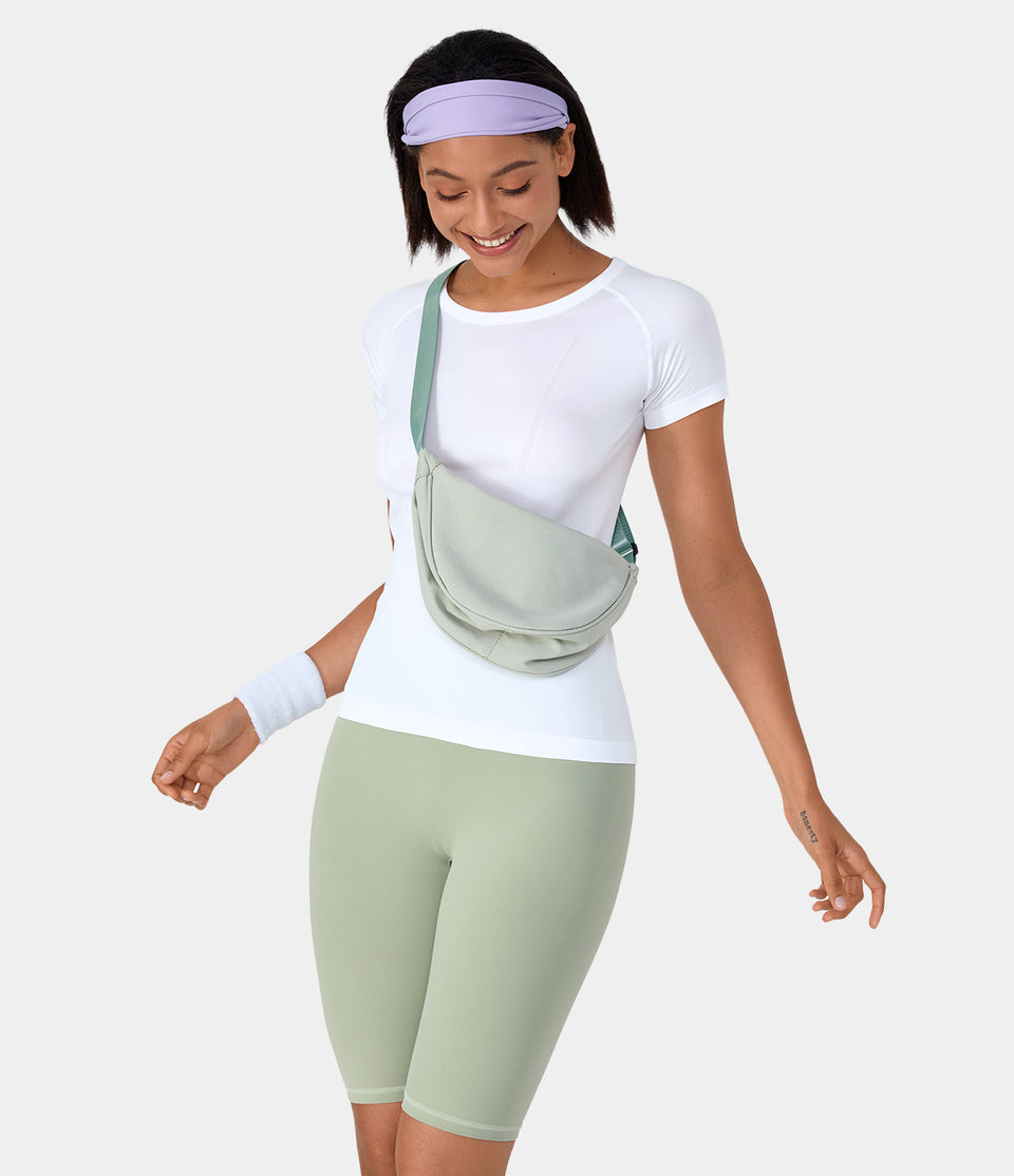 Seamless Flow Breathable Round Neck Casual Sports Top