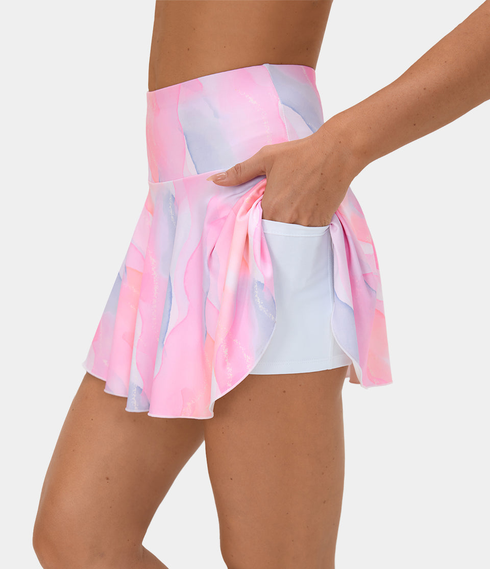 Everyday Softlyzero™ Airy 2-in-1 Cool Touch Tennis Skirt-Marvelous-Color Print