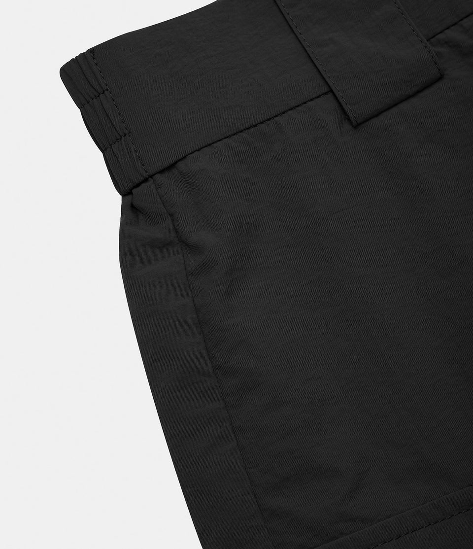 High Waisted Belted Button Zipper Flap Pocket Casual Cargo Shorts 4''