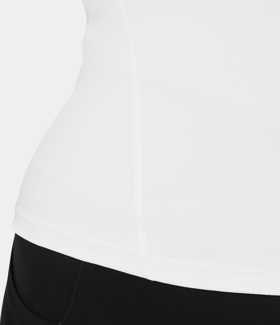 Softlyzero™ Plush V Neck Backless Plain Plus Size Yoga Tank Top-UPF50+